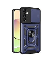 Samsung Galaxy A14 Uyumlu Kılıf Magnetik Standlı Kamera Korumalı Zore Sürgülü Vega Kapak