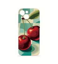iPhone 15 Plus Vorian İnce Kamera Korumalı Mika Kılıf Cherry Picnic