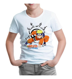 Naruto Beyaz Çocuk Tshirt