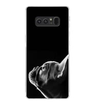 PrintiFy Samsung Galaxy Note 8 ile Uyumlu Köpek 1 Kamera Korumalı Şeffaf Kılıf