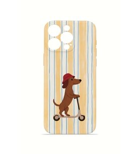 iPhone 15 Pro Max Vorian İnce Kamera Korumalı Mika Kılıf Dachshund Riviera