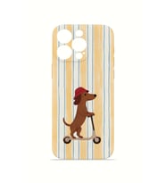 iPhone 15 Pro Max Vorian İnce Kamera Korumalı Mika Kılıf Dachshund Riviera