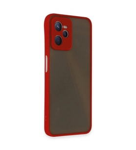 Realme C35 Kılıf Montreal  Kapak - Kırmızı