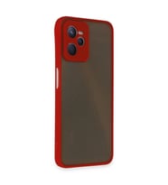 Realme C35 Kılıf Montreal  Kapak - Kırmızı