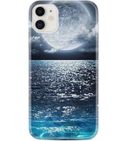 Apple iPhone 11 12 13 Mini Kılıf Desemli Silikon Great Moon 1301