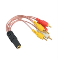 Ayt 3.5 Mm Stereo Dişi 6 Tos Erkek 5+1 Ses Sistemi Kablo Rca Çıkışını 3.5 mm Jak Çıkışına Çeviciri Dönüştürücü Jack
