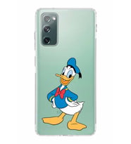 Samsung Galaxy S20 FE  Kamera Korumalı Kapak Donald Duck Tasarımlı  Şeffaf  Kılıf