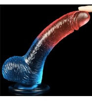 Esnek Ve Bükülebilir Çift Renkli Gerçek Ten Hissi Sağlayan 19 Cm Jel Dokulu Belden Bağlamalı Penis