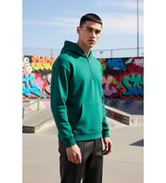 Erkek Kapüşonlu Fermuarlı Düşük Kol Uzun Kollu Kalıp Sweatshirt Fonksiyonel Dayanıklı Spor