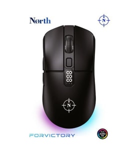 North Odin Pro WL Siyah 26K DPI 750 IPS 70G UltraLight RGB Kablosuz Gaming Mouse
