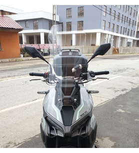 MOTOCAM Mondial Ressivo 250 Ön Cam 2023-2026 Model 75cm Şeffaf Renkli 4mm UZUN