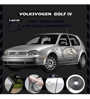Volksvogen Golf 4 Oto Araç Kapı Koruma Fitili 5metre Parlak Siyah Renk