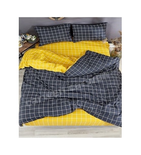 Miss Linda Home %100 Pamuklu Çift Taraflı Çift Kişilik Nevresim Takımı (Çok Renkli)