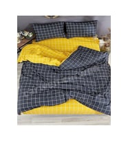 Miss Linda Home %100 Pamuklu Çift Taraflı Çift Kişilik Nevresim Takımı (Çok Renkli)