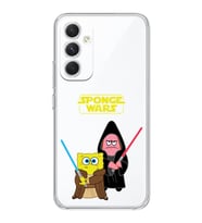Samsung Galaxy A55 Uyumlu Sunger Bob Star Wars Desenli Şeffaf Telefon Kılıfı