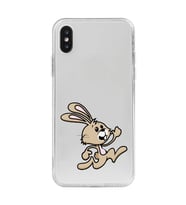 Iphone X ve XS Uyumlu Tavşan Tasarımlı Şeffaf Telefon Kılıfı