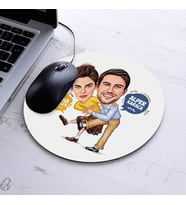 Kişiye Özel Karikatürlü Dans Eden Çiftler Mousepad