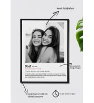 Dost Sözlük Kişiye Özel Fotoğraflı Çerçeve Tablo