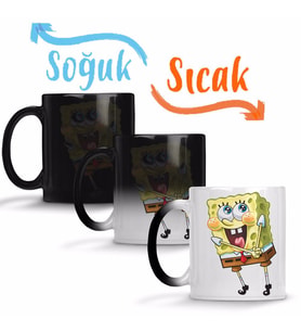 Sünger Bob Sihirli Kupa Bardak Porselen