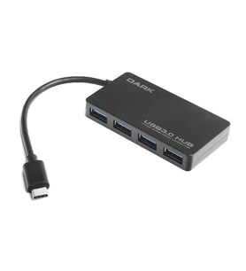 DARK Connect Master DK-AC-USB31X4 4port USB3.1-TYPE-C Siyah USB Çoklayıcı Hub