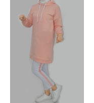 TESETTÜR EŞOFMAN TAKIMI PUDRA PEMBE