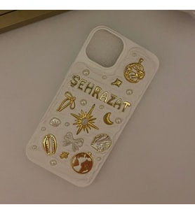 Kişiye Özel İsimli El Yapımı Charm Telefon Kılıfı - iPhone modelleri için uyumlu