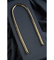Hematit Doğal Taş Antik Sarı Balık Sırtı Kesim 5x7mm Dizi