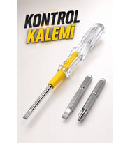 Test Cihazı Kontrol Kalemi Çift Başlıklı Şeffaf Elektrik Testi