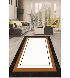 Dijital Kaymaz Taban Yıkanabilir Modern Renkli Salon Halısı Mutfak Halısı Yolluk ND-HT-1259 (Çok Renkli)