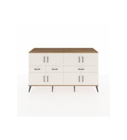 Kronos Konsol 5 Raflı 3 Çekmeceli 8 Kapaklı 176x59x99 Çam-Aytaşı