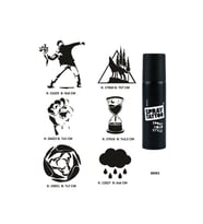 Dik Duruş Spray Tattoo Geçici Dövme Seti Dark Sprey Dövme Kiti