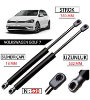 Golf 7 Bagaj Amortisörü 2012 Sonrası