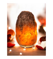 Doğal Çankırı Kaya Tuzu Lambası 3-4 Kg, Sağlık ve Şıklık İçin Ideal (Krem)