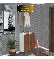 Kenzlife ayakkabılık cimcime5 cvzbyz 83*060*32 kapaklı 5 raflı 15 çift ayakkabı kapasitesi