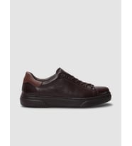 Hakiki Deri Kahverengi Bağcıklı Erkek Sneaker