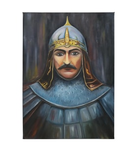 e38 EL İŞÇİLİĞİ  SULTAN MELİKŞAH YAĞI BOYA RESİM 70*50 cm  - 6130