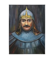 e38 EL İŞÇİLİĞİ  SULTAN MELİKŞAH YAĞI BOYA RESİM 70*50 cm  - 6130