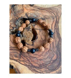 Rudraksha Ve Oniks Bileklik