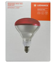 (1 Adet) Ledvance 250W Kızılötesi Hayvan Isıtma ve Fizik Tedavi Lambası (Kırmızı Işık) E27 Duy