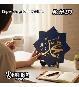 Destina Ahşap Mandala Boyama Seti- Ekonomik Seri- Eko Model 270