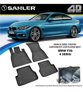 Bmw F36 Havuzlu Paspas 4,5D Sahler 2013-2019 Arası