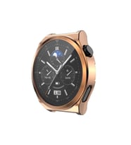 Huawei Watch GT 3 Pro 46mm Uyumlu Zore Watch Gard 02 Koruyucu Silikon (Rose Gold Altın)