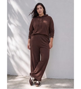 LCW Petite Kahverengi Soft Touch Kadın Eşofman Altı