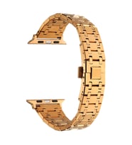 Apple Watch 42mm Uyumlu Kordon Paslanmaz Metal Çift Renkli Zore KRD-83 Kayış