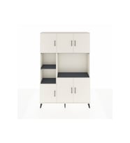 Arges Dolap 9 Raflı 6 Kapaklı 132x30x195 Aytaşı-Aytaşı/Antrasit