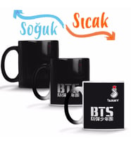 Bts Army fan Sihirli Kupa Bardak Porselen