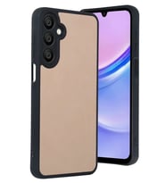 Samsung Galaxy A56 Kılıf Şık Deri Görünümlü ve Dokulu Esnek Premium Fitfist Kapak (Pudra)