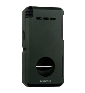 Quantoro Çift Torch Pürmüz V-Cut/Delicili/İğneli Yeşil Metal Puro Çakmağı - TRZ1090