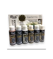 Mastermix Metalik Akrilik Boya Seti 6 Renk x 60cc