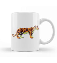 Leopard Cute Animals Art Kupa Bardak Porselen